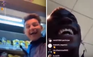 Florian Thauvin et Mario Balotelli se régalent dans une station-service.
