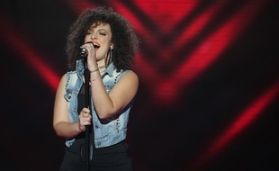 Mélodie Pastor, lors des auditions à l'aveugle.