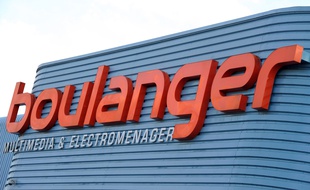 L'enseigne de la chaine de magasins Boulanger