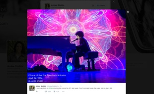 Le dernier concert de Prince, le 14 avril, à Atlanta.