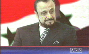 Capture vidéo de Rifaat al-Assad, oncle de Bachar al-Assad, le 12 juin 2000