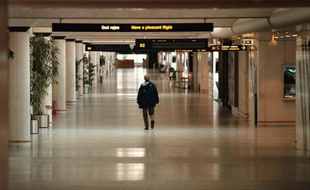 L'aéroport de Kastrup, à Copenhague, le 28 avril 1998