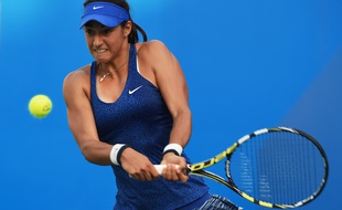 Caroline Garcia, à Wuhan, en Chine, le 21 septembre 2014.