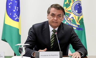 Le président brésilien Jair Bolsonaro à Brasilia, le 27 août 2019.