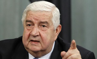 Le ministre syrien des Affaires étrangères, Walid al Moualem, le 10 avril 2012, à Moscou (Russie).