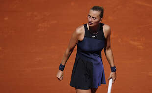 Petra Kvitova lors de son 1er tour à Roland-Garros, le 30 mai 2021.