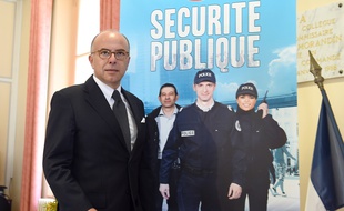 French Interior Minister Bernard Cazeneuve arrives for a press conference at the police headquarters in Marseille on July 22, 2014, after meeting with police officers of the Bouches-du-Rhone department, including officers from the investigation department tasked with solving homicide cases. Cazeneuve said during the press conference that "there is no general prohibition of demonstrations in France," referring to the ban of four pro-Palestinian demonstrations over the weekend. "We had sufficient evidence demonstrating the risk of misconduct," explained the minister. AFP PHOTO / ANNE-CHRISTINE POUJOULAT