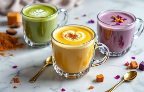 Matcha, golden, ube… Les lattes colorés cartonnent en ce moment et transforment vos pauses café en véritables instants magiques !