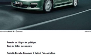 La nouvelle publicité de Porsche en mai 2011.