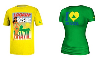 Capture d'écran des tee-shirts Adidas