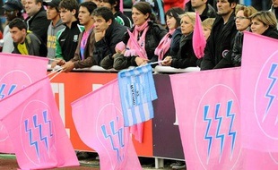 Des supporters du Stade Français et du Racing-Métro, le 21 novembre 2009 à Colombes.