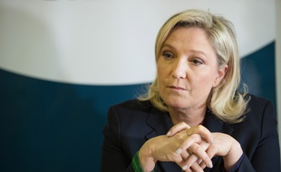 Marine Le Pen, présidente du FN, le 19 février 2016 à Paris.