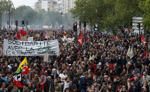 La manifestation du 1er-Mai à Paris, en 2018.