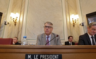 Jean-René Lecerf, au sein de l'hémicycle de l'hôtel du département du Nord, en 2015.