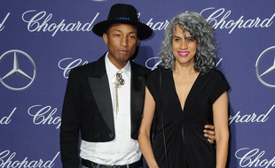 Pharrell Williams et Helen Lasichanh à Palm Springs