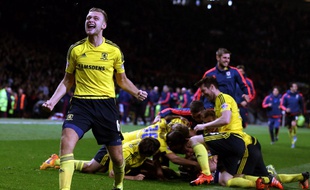 Ben Gibson et Middlesbrough vont jouer leur montée en Premier League face à Brighton, samedi 7 mai 2016.
