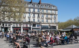 La place du Commerce à Nantes.