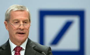 Jürgen Fitschen, le copatron de Deutsche Bank, le 23 mai 203 à Francfort, en Allemagne
