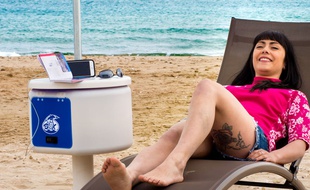 Le coffre-fort de plage.