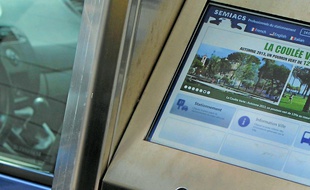 Il est possible de payer " sans
contact " sur les nouvelles bornes.