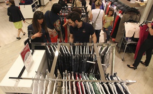 Aux Galeries Lafayette, à Toulouse.