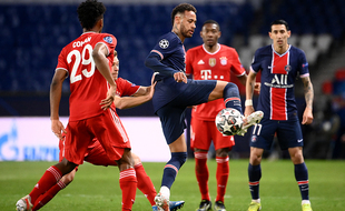 Neymar s'est bien amusé lors du quart de finale retour de la Ligue des champions entre le PSG et le Bayern Munich, le 13 avril 2021.