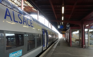 Un TER alsacien en gare de Strasbourg ce mardi matin. Illustration