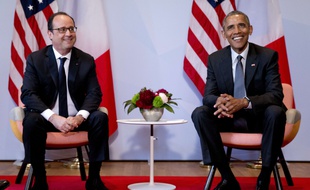 François Hollande et Barack Obama lors du sommet du G7 en Allemagne, le 8 juin 2015.