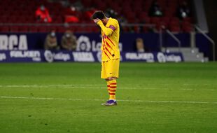 Lionel Messi lors du match Atlético Madrid-Barça, le 21 novembre 2020.