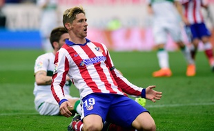 Fernando Torres avec l'Atletico, le 25 avril 2015.
