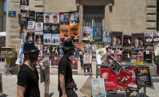 Les rues d'Avignon lors du festival de théâtre. (Archives)