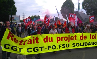 La manifestation intersyndicale du 26 mai.