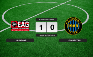Ligue 2, 34ème journée: Guingamp s'impose à domicile 1-0 contre le FC Chambly