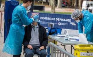 Un test de dépistage du Covid-19, à Toulouse, le 29 septembre.