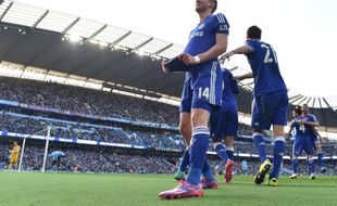 L'attaquant de Chelsea André Schurrle, le 21 septembre 2014 à Manchester.