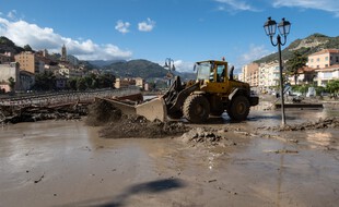 Les dégâts causés par les intempéries à Vintimille (Italie)