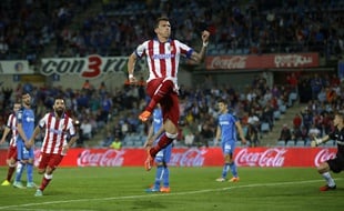 Mario Mandzukic lors de la rencontre entre Getafe et l'Atletico Madrid le 26 octobre 2014.