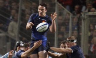 Louis Picamoles prend un ballon en touche face à l'Argentine le 8 novembre 2008