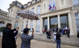 Visite du Palais de l'Elysée le 14 septembre 2013 dans le cadre des 30e journées du Patrimoine.