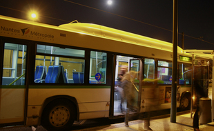 La navette de nuit Lucile à Nantes.