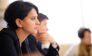 La ministre de l'Education nationale Najat Vallaud-Belkacem à Nancy le 1er juin 2015