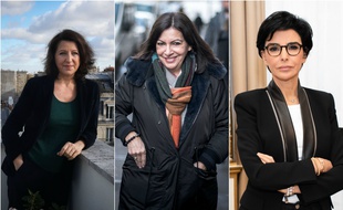 Agnès Buzyn, Anne Hidalgo et Rachida Dati, candidates à la mairie de Paris.