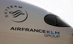 Un avion d'Air France-KLM à Colomiers, en France.