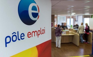 Une agence Pôle Emploi à Armentières le 27 août 2014