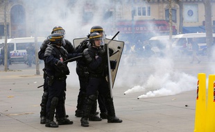La place de la République ce jeudi après-midi