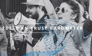 Depuis 18 ans, le « Trust Barometer » (« baromètre de confiance ») Edelman présente une évaluation de la confiance et de la crédibilité accordées par les citoyens du monde aux grandes institutions.
