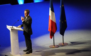 NANTES, le 27/03/2012 Nicolas SARKOZY, président de la république lors d un meeting au zénith