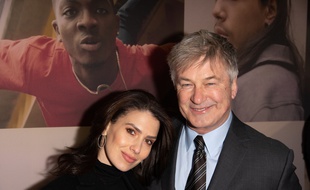 L'acteur Alec Baldwin avec sa femme Hilaria