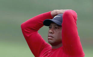 Tiger Woods sur le trou n°12