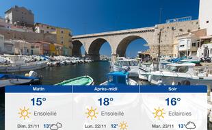 Météo Marseille: Prévisions du samedi 20 novembre 2021
